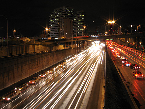 [Freeway at night